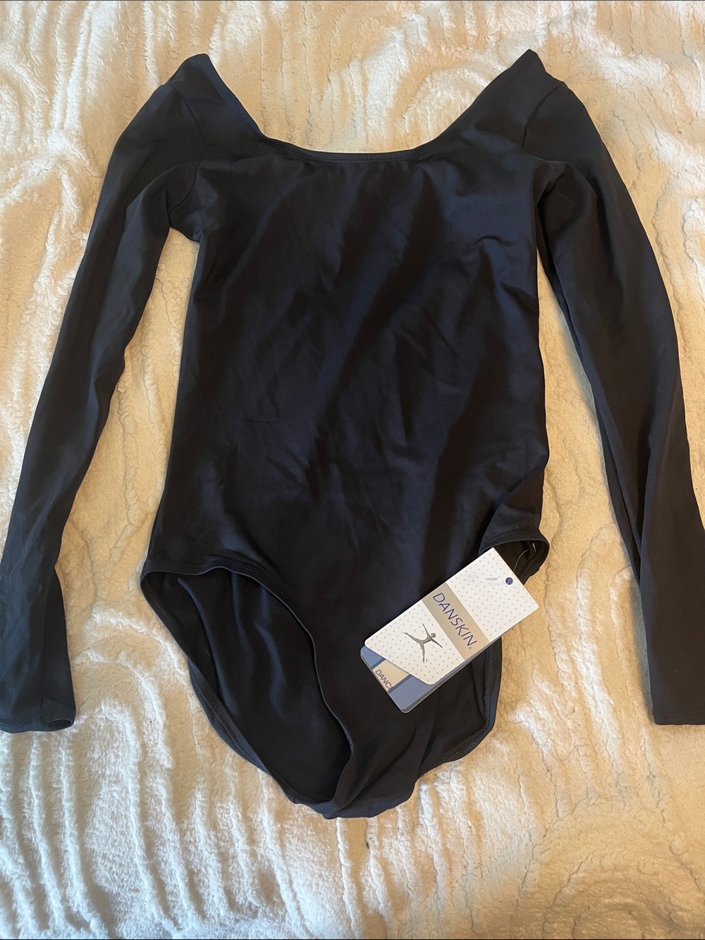 Danskin dance leotard adult medium Blue New